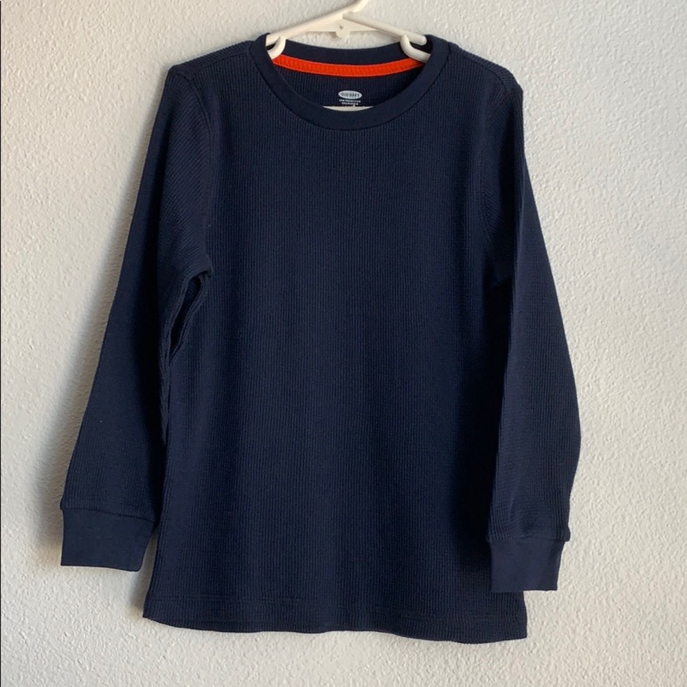 Boys dark blue long sleeve thermal